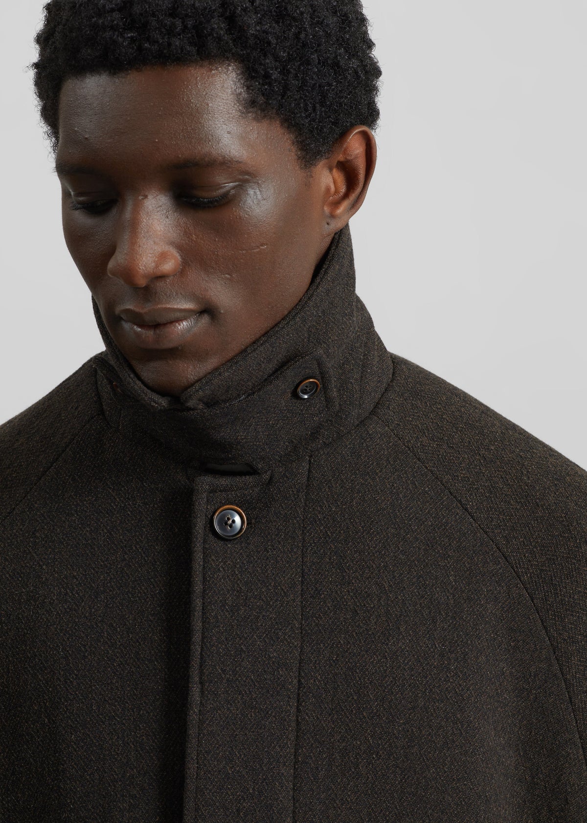 Zach Wool Blend Coat - Brown β view 2 of 8