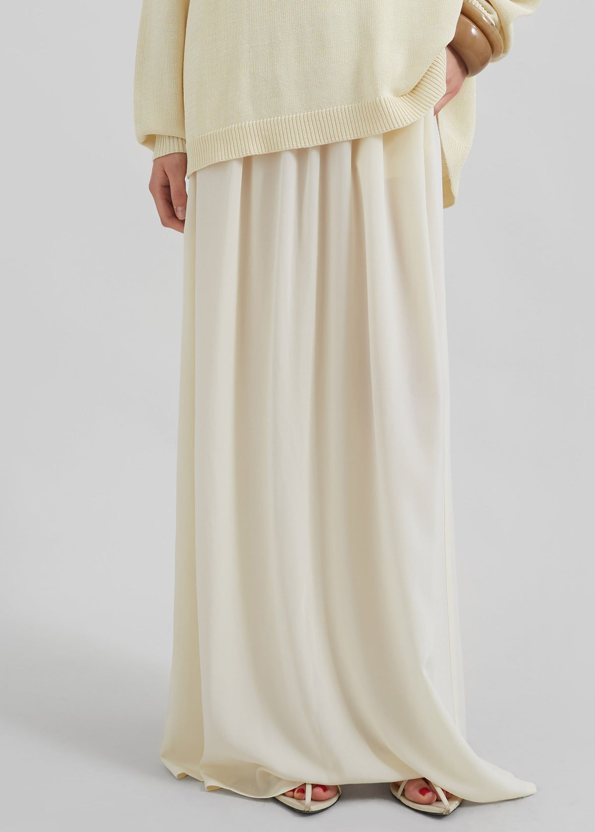 Aeson Maxi Skirt - Pale Yellow β view 2 of 4