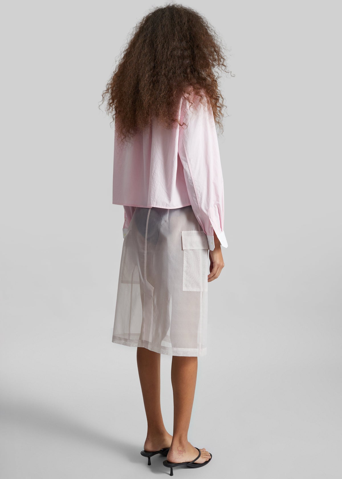 Aix Cropped Boxy Shirt - Pink β view 5 of 6