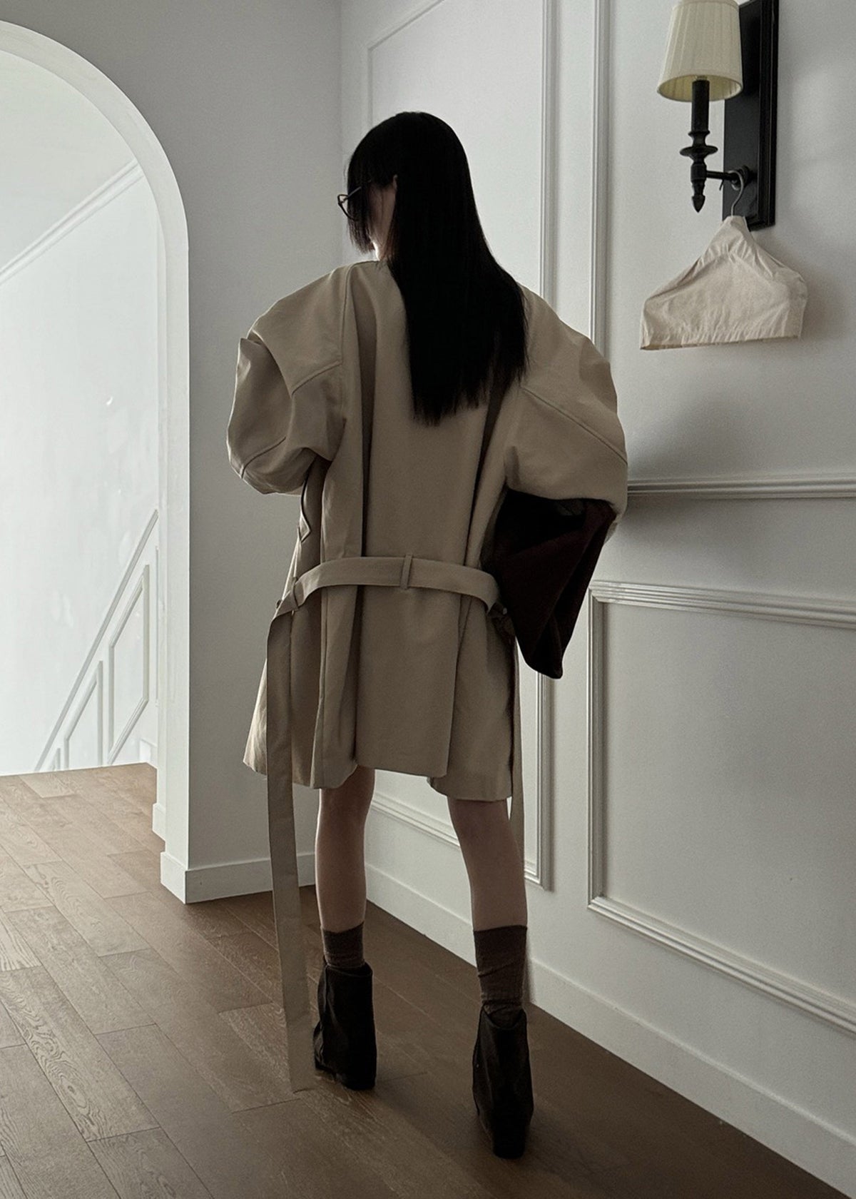 Alberta Short Trench - Beige β view 10 of 11
