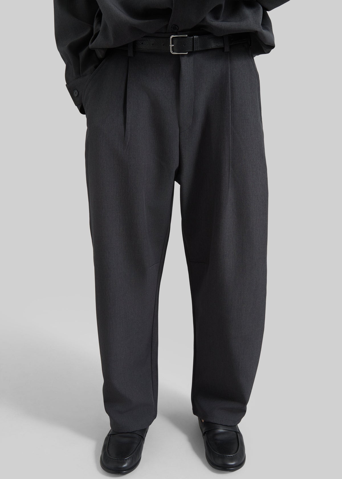 Alessio Straight Trousers - Charcoal β view 4 of 8