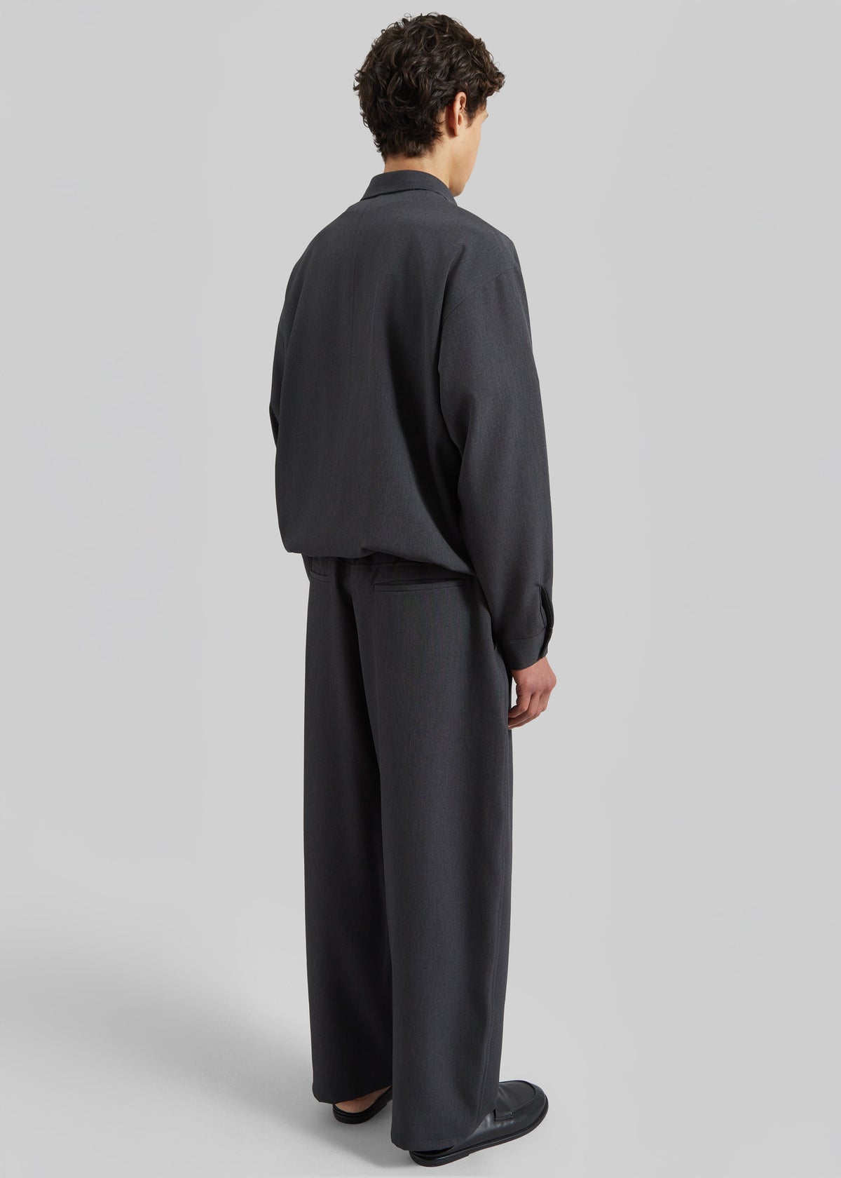 Alessio Straight Trousers - Charcoal β view 7 of 8