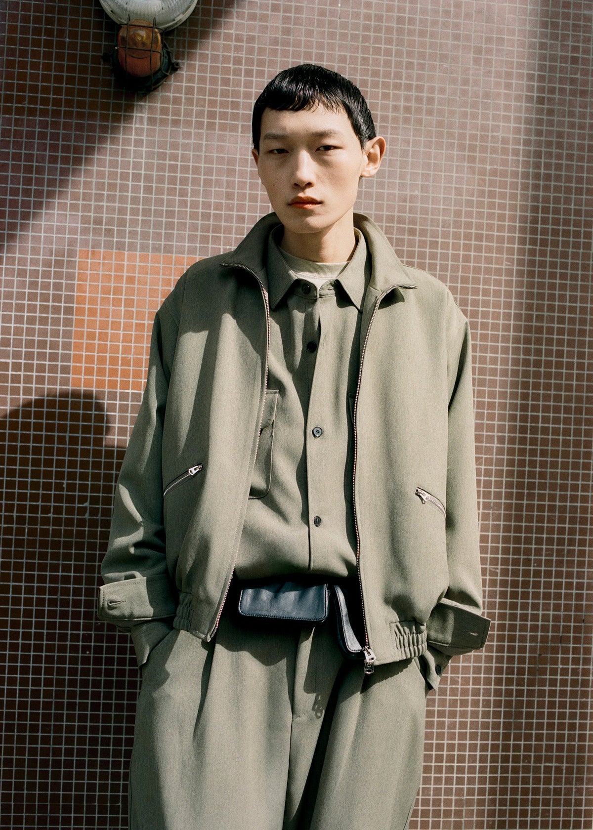 Alessio Zip-Up Jacket - Olive β view 6 of 9