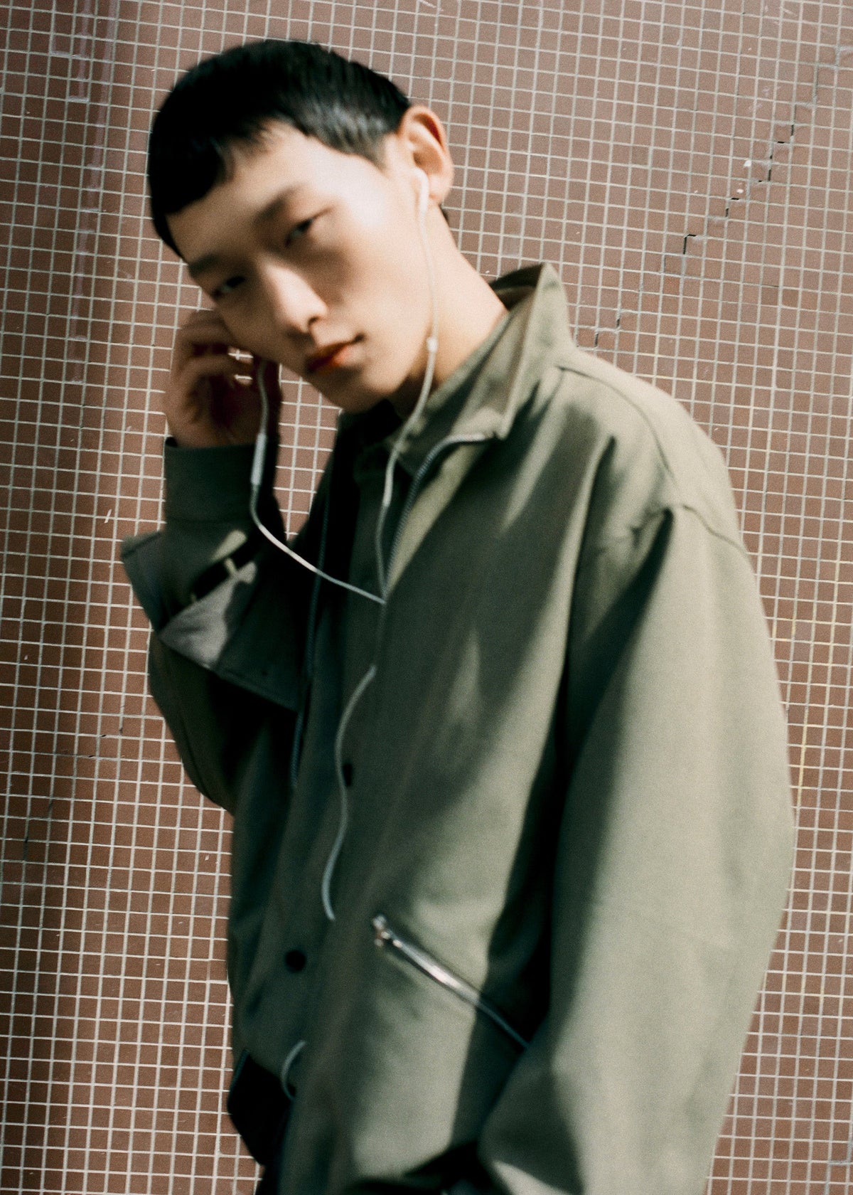 Alessio Zip-Up Jacket - Olive β view 2 of 9