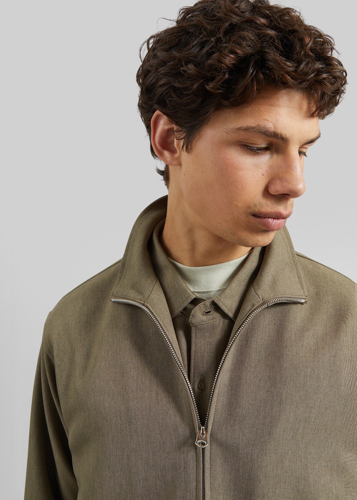 Alessio Zip-Up Jacket - Olive β view 5 of 9