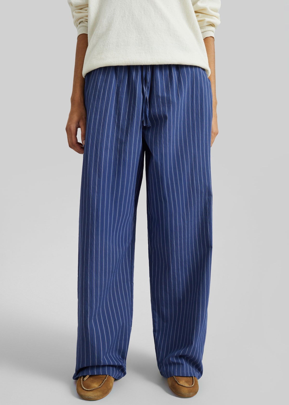 Almansa Drawstring Wide Pants - Blue Stripe β view 5 of 7