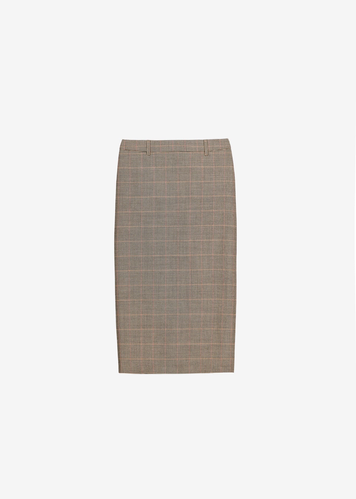 Alrose Houndstooth Midi Skirt - Beige β view 10 of 10