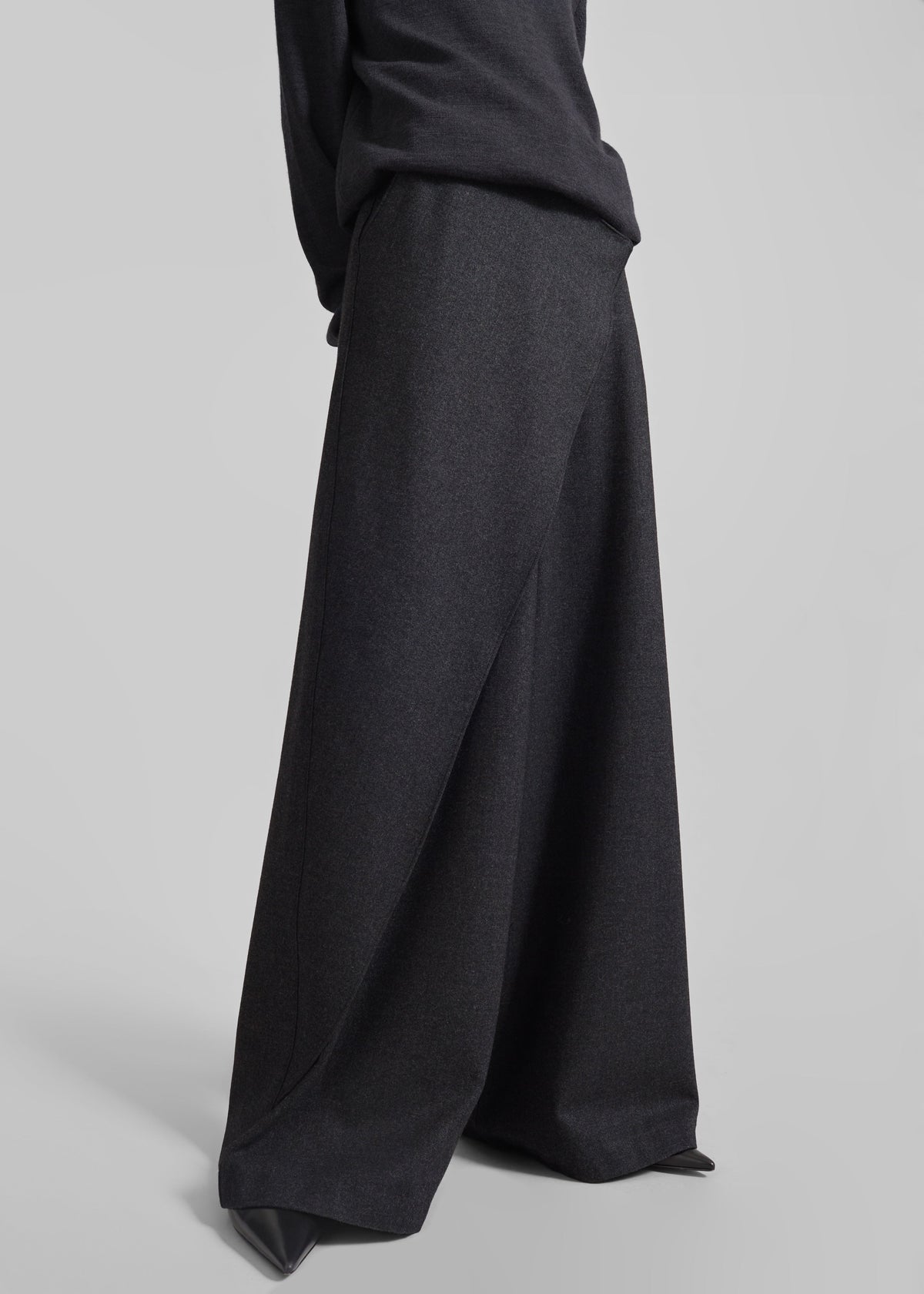Altai Wrap Trousers - Charcoal β view 2 of 7