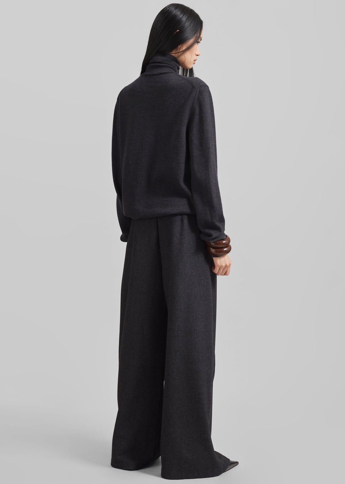 Altai Wrap Trousers - Charcoal β view 6 of 7