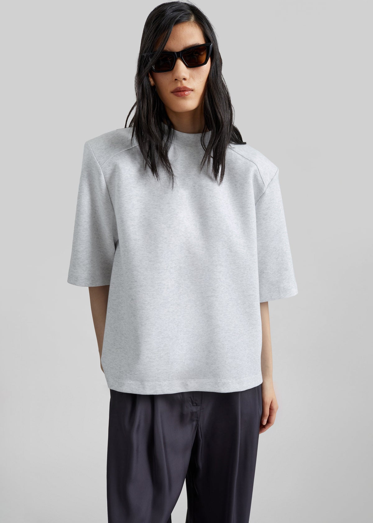 Alwen Neoprene Padded T-Shirt - Grey Melange β view 3 of 8
