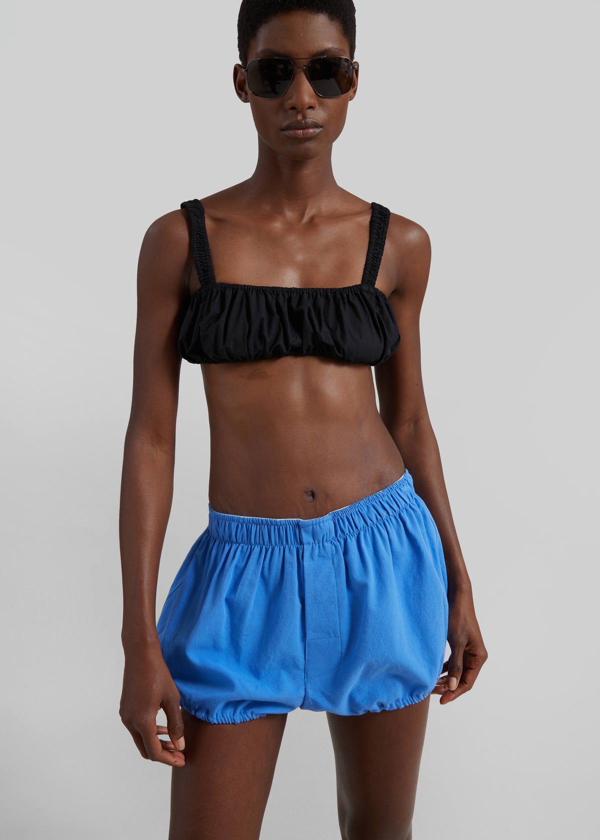 Ameglia Bubble Hem Mini Shorts - Blue β view 5 of 7