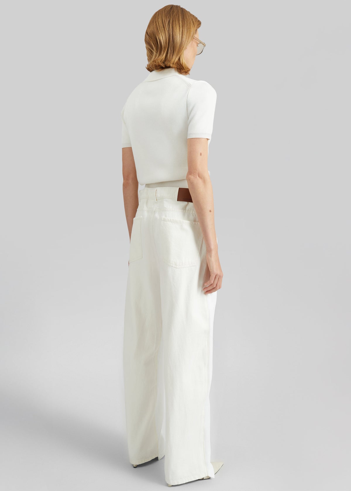 Amelot Knit Short Sleeve Cardigan - White β view 7 of 8