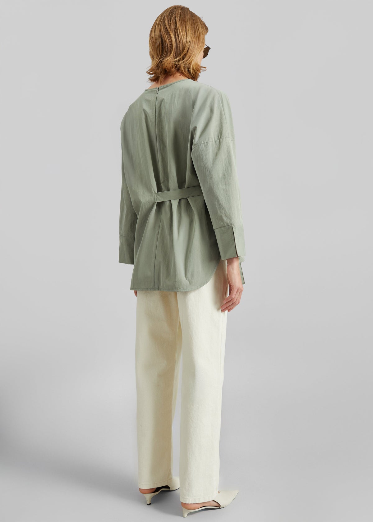 Ames Belted Top - Sage β view 8 of 9