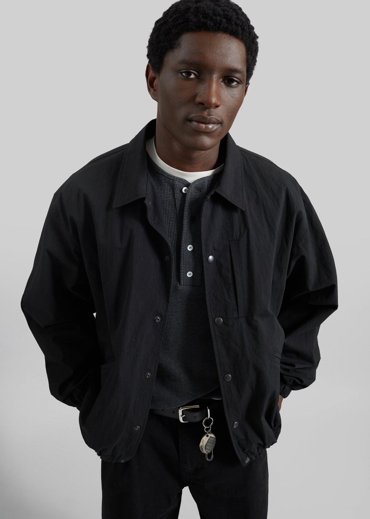 Andres Coach Jacket - Black β view 6 of 8