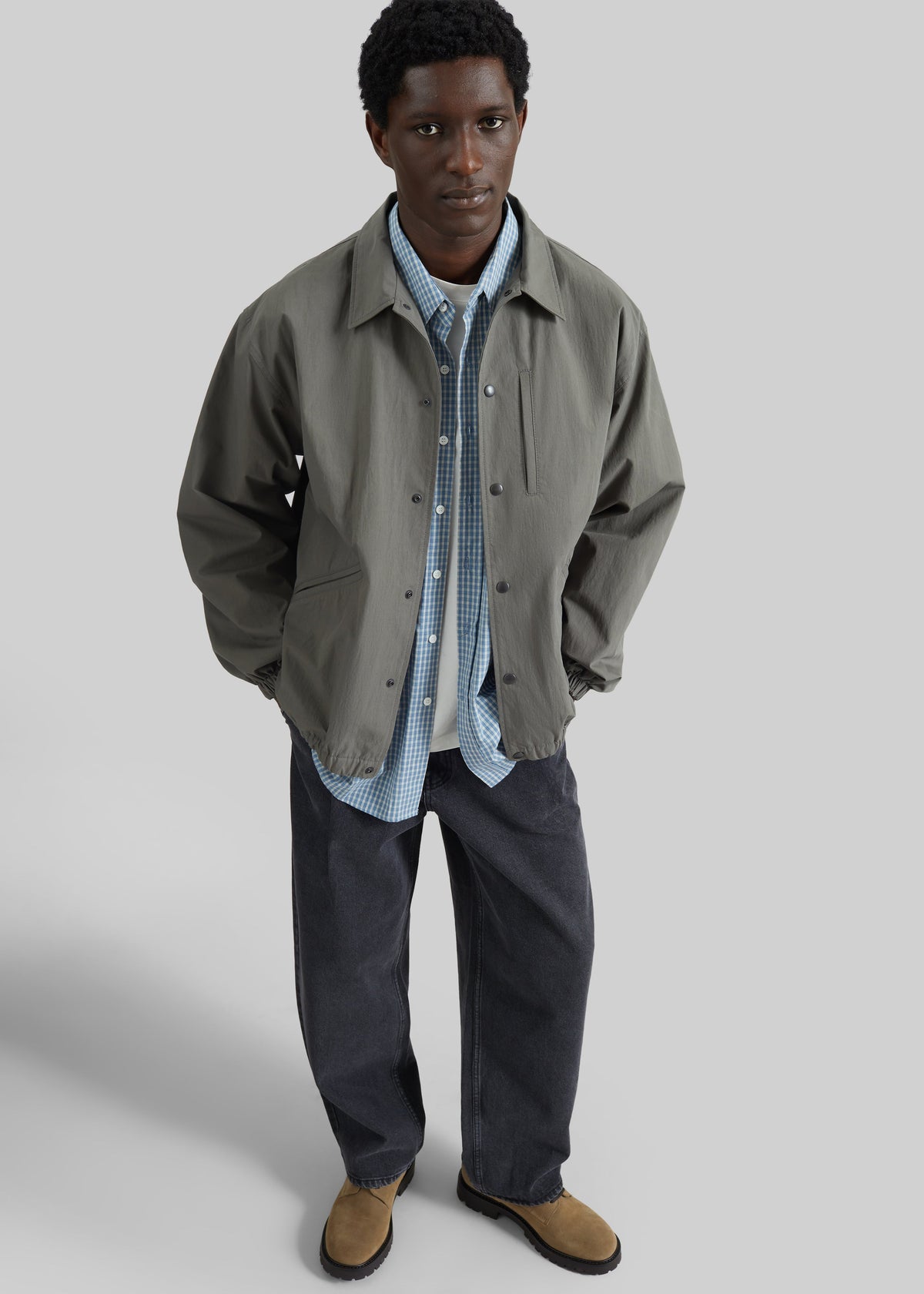 Andres Coach Jacket - Pale Olive β view 2 of 7