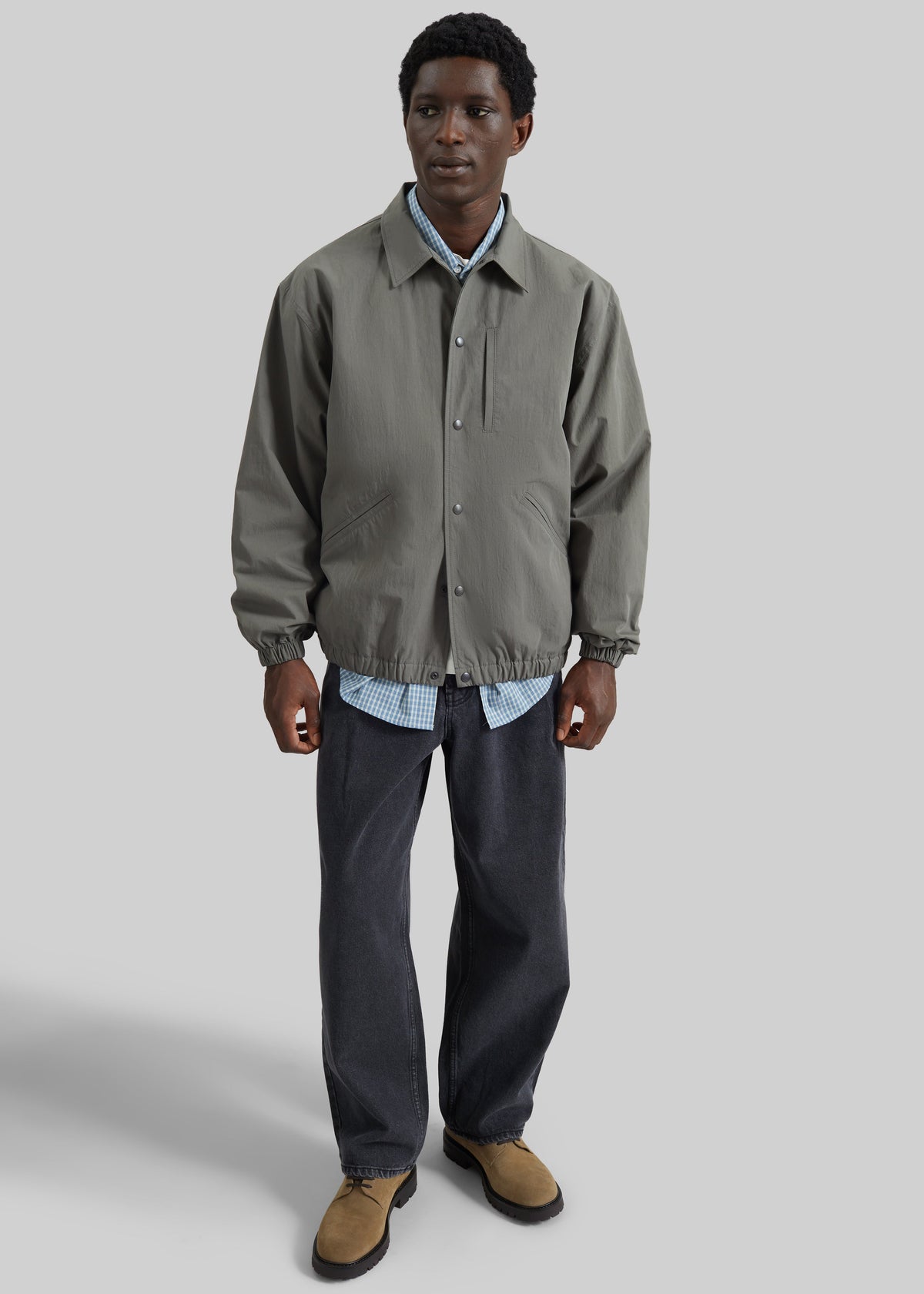 Andres Coach Jacket - Pale Olive β view 5 of 7