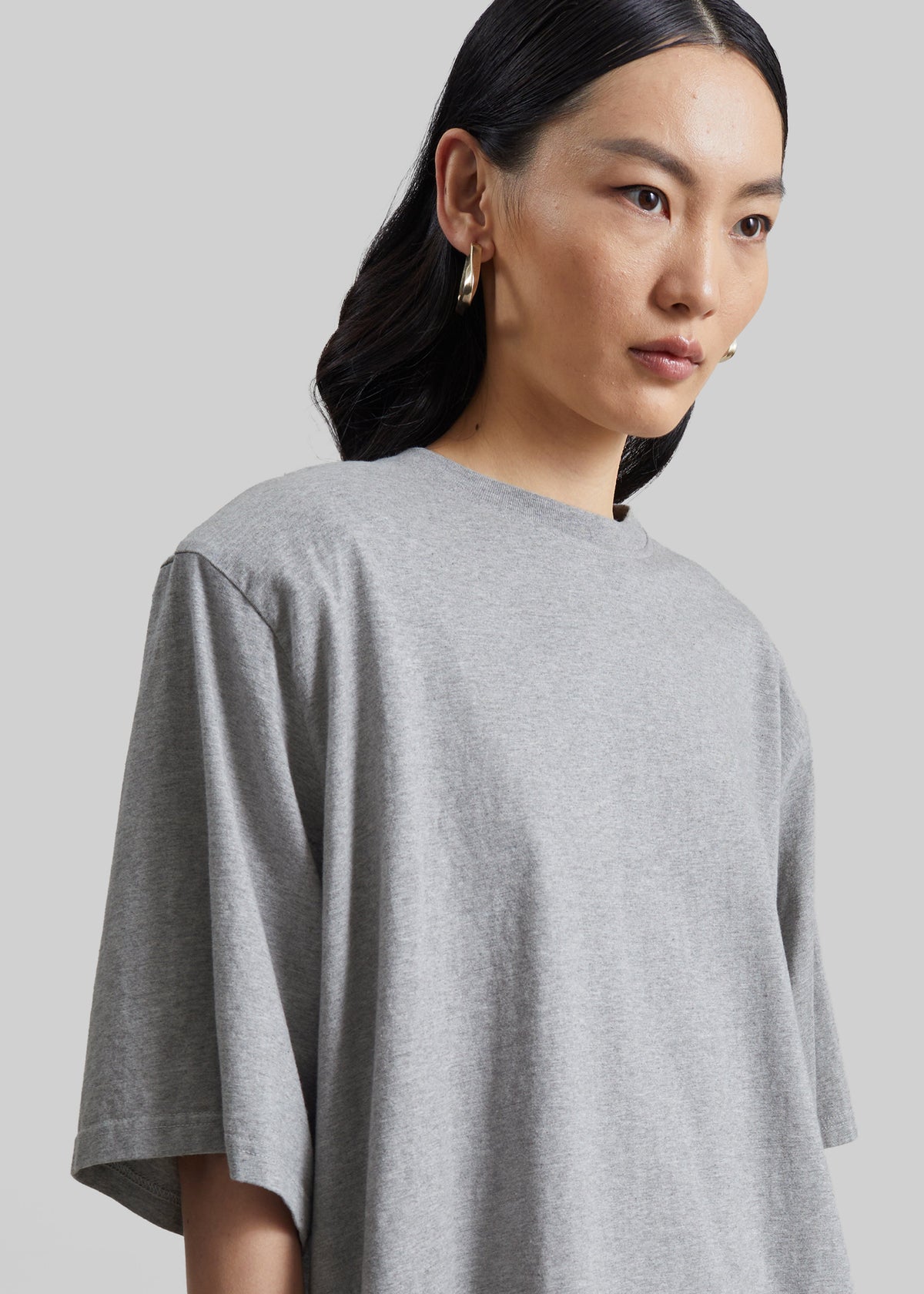Anira Padded T-Shirt - Grey Melange β view 3 of 8