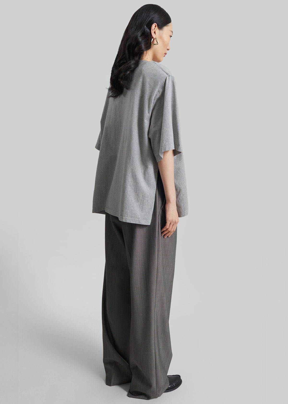 Anira Padded T-Shirt - Grey Melange β view 7 of 8