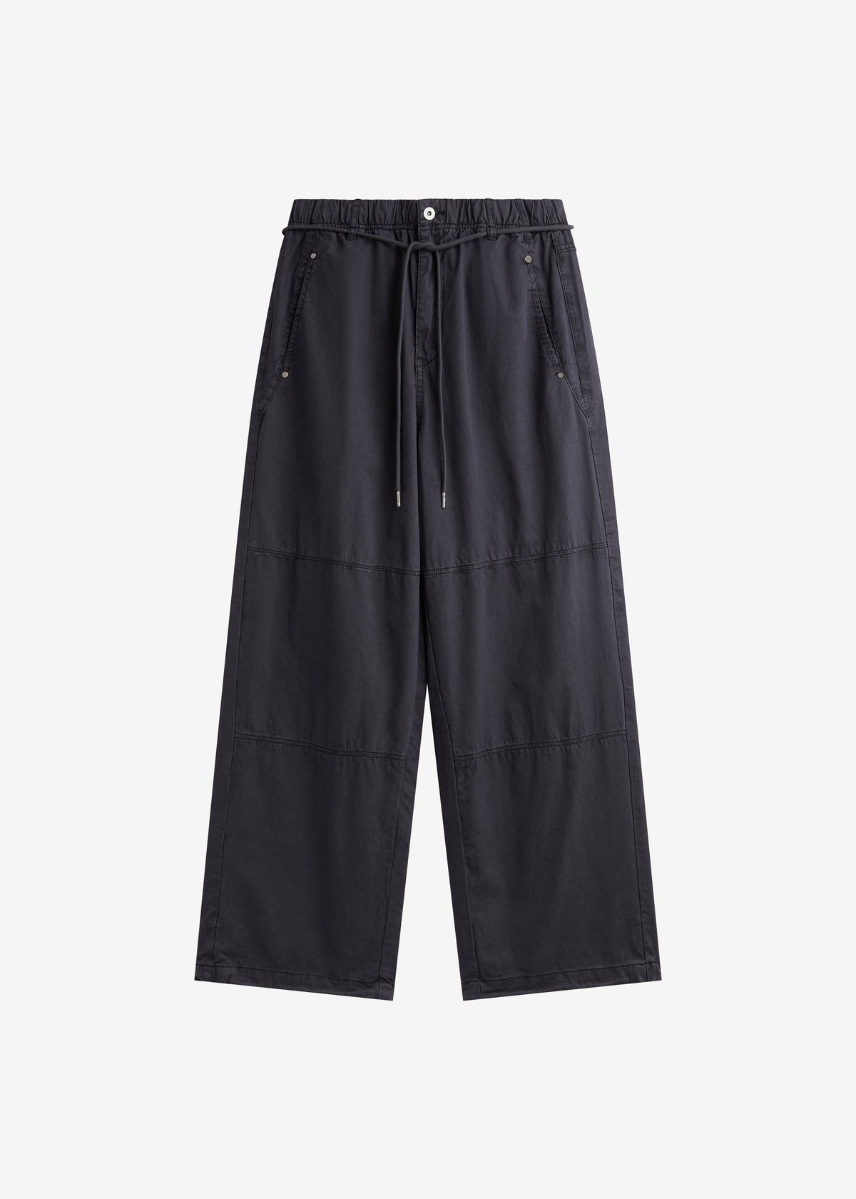 Antheor Drawstring Wide Leg Pants - Charcoal β view 7 of 7