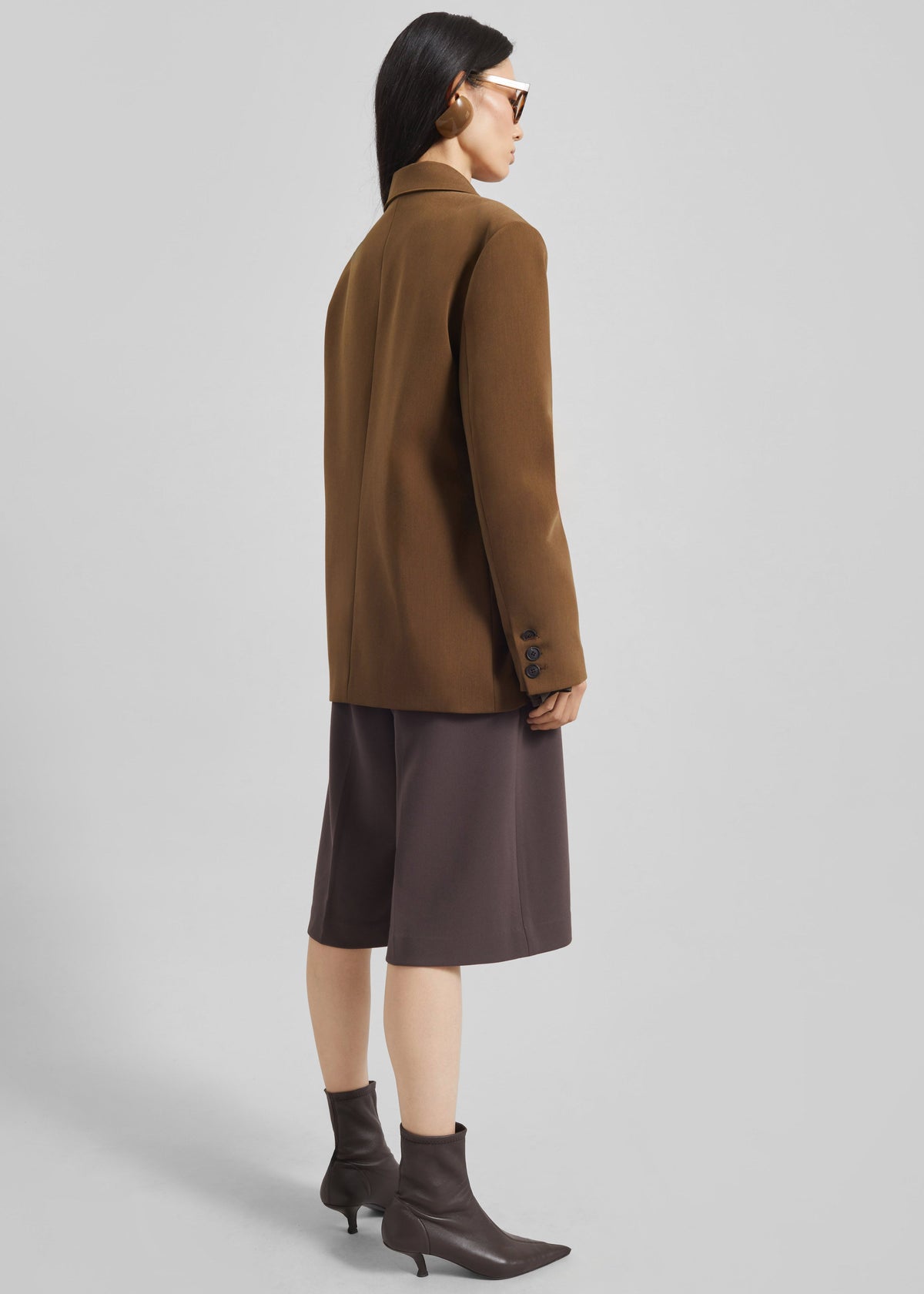 Antwerp Wrap Blazer - Brown β view 7 of 8