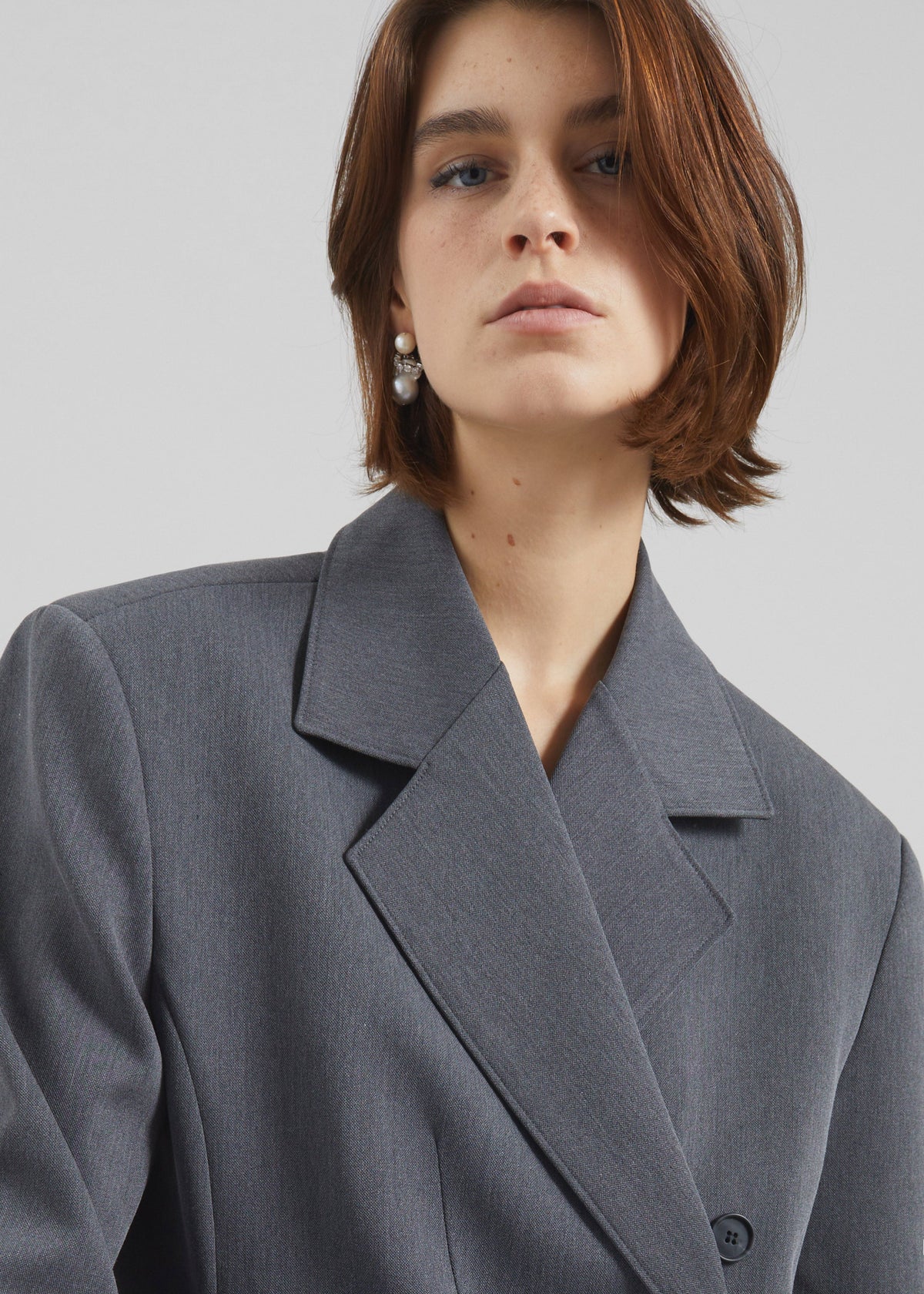 Antwerp Wrap Blazer - Grey β view 3 of 9