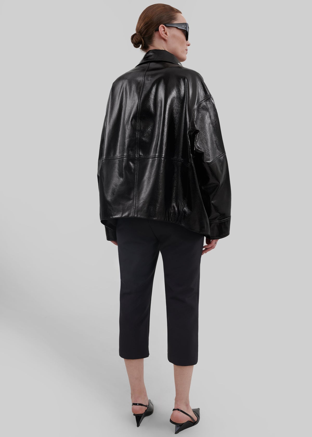 Arbor Crackled Faux Leather Jacket - Black β view 9 of 10