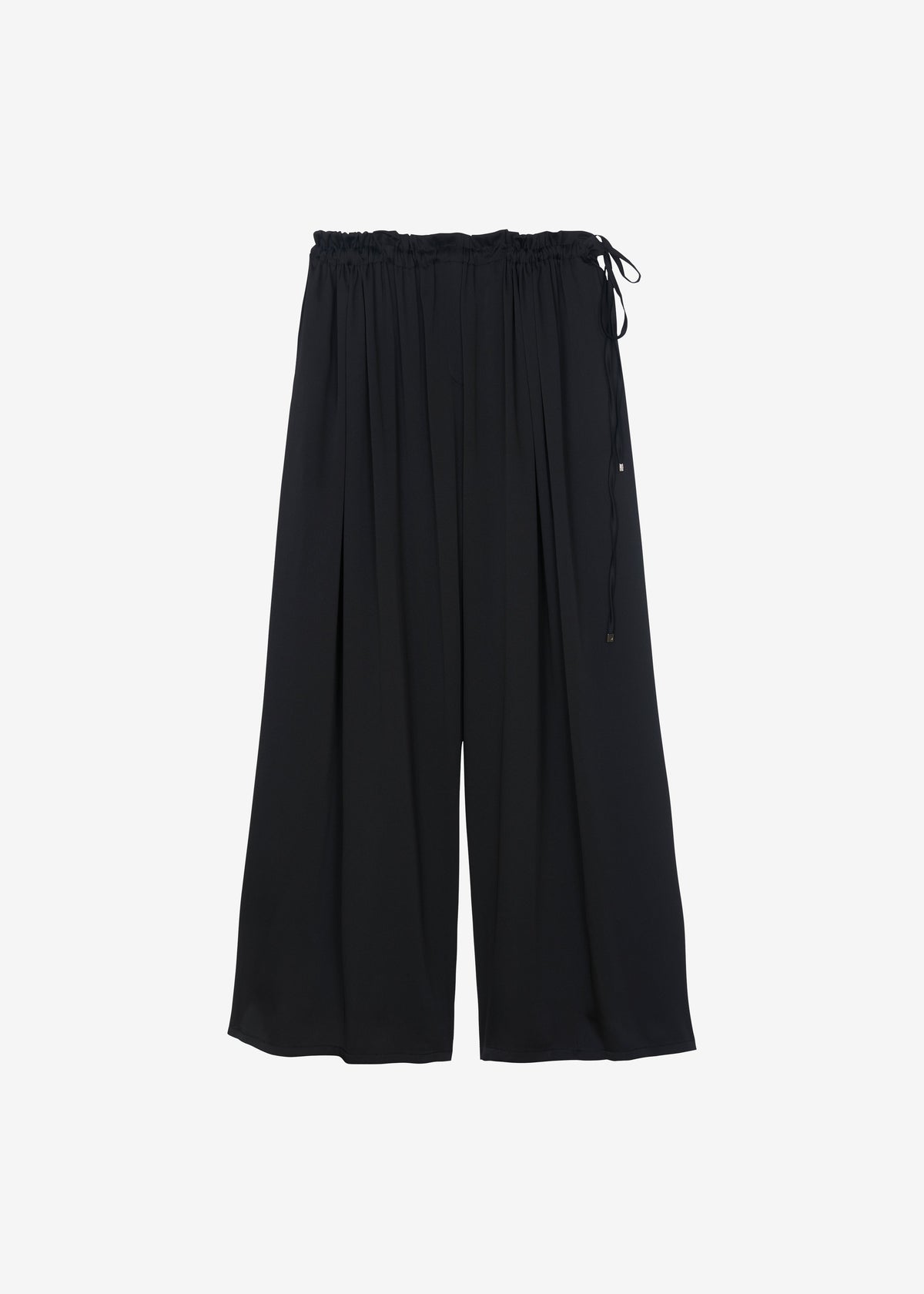 Arleth Satin Sheer Drawstring Pants - Black β view 7 of 7