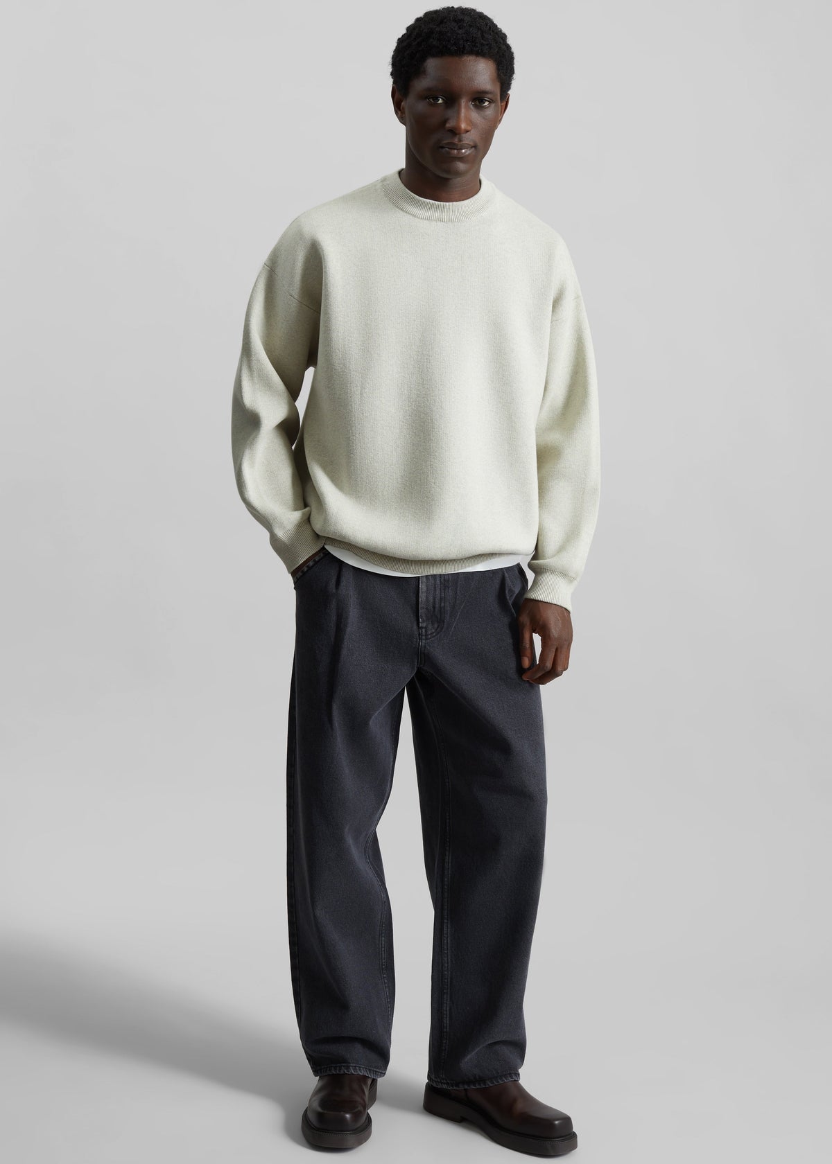 Arne Sweater - Grey Melange β view 5 of 7