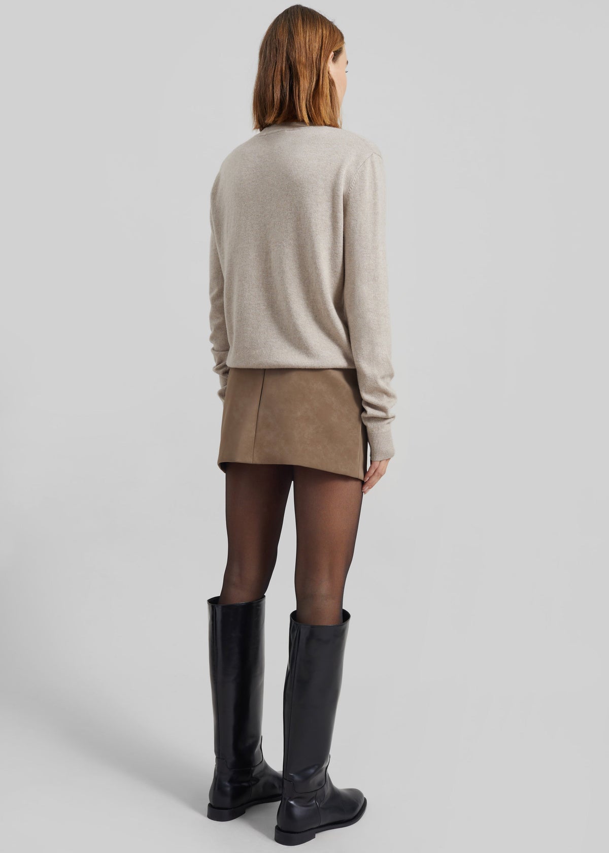 Arosa Belted Mini Skirt - Beige β view 9 of 10