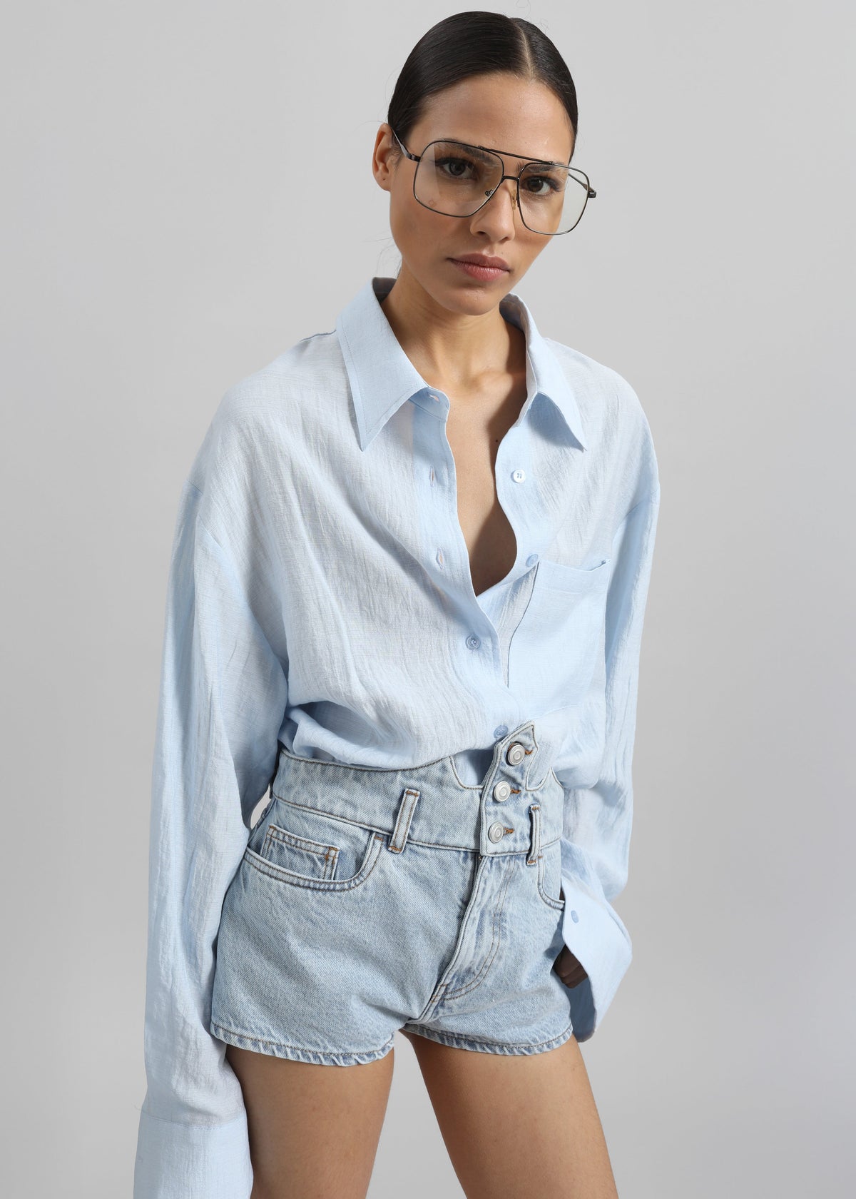 Ascain Fluid Shirt - Sky Blue β view 4 of 14