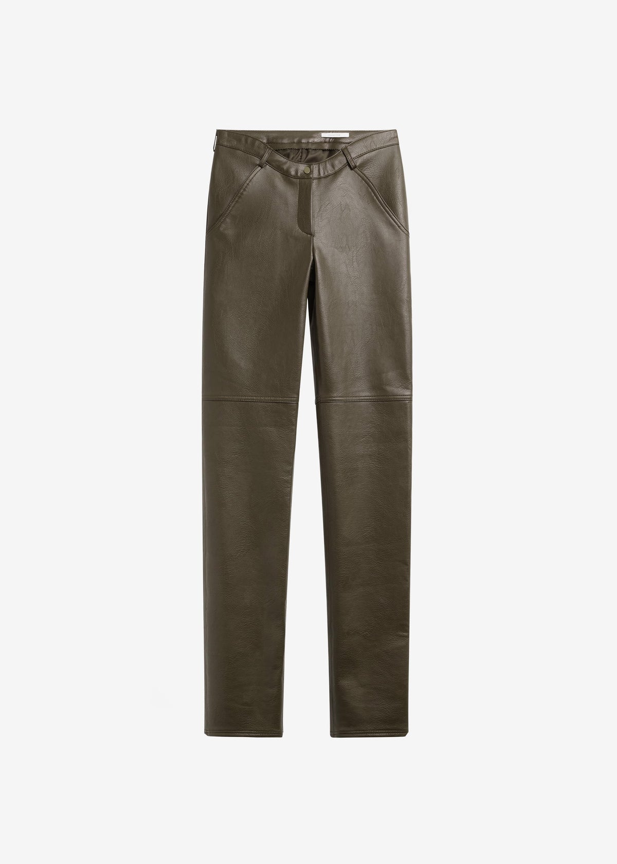 Ascona Faux Leather Pants - Dark Olive β view 12 of 12