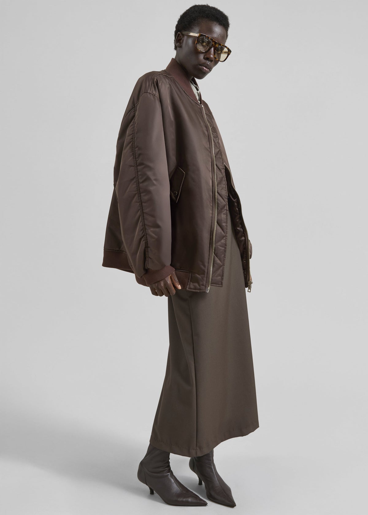 Astra Bomber Jacket - Brown β view 2 of 12