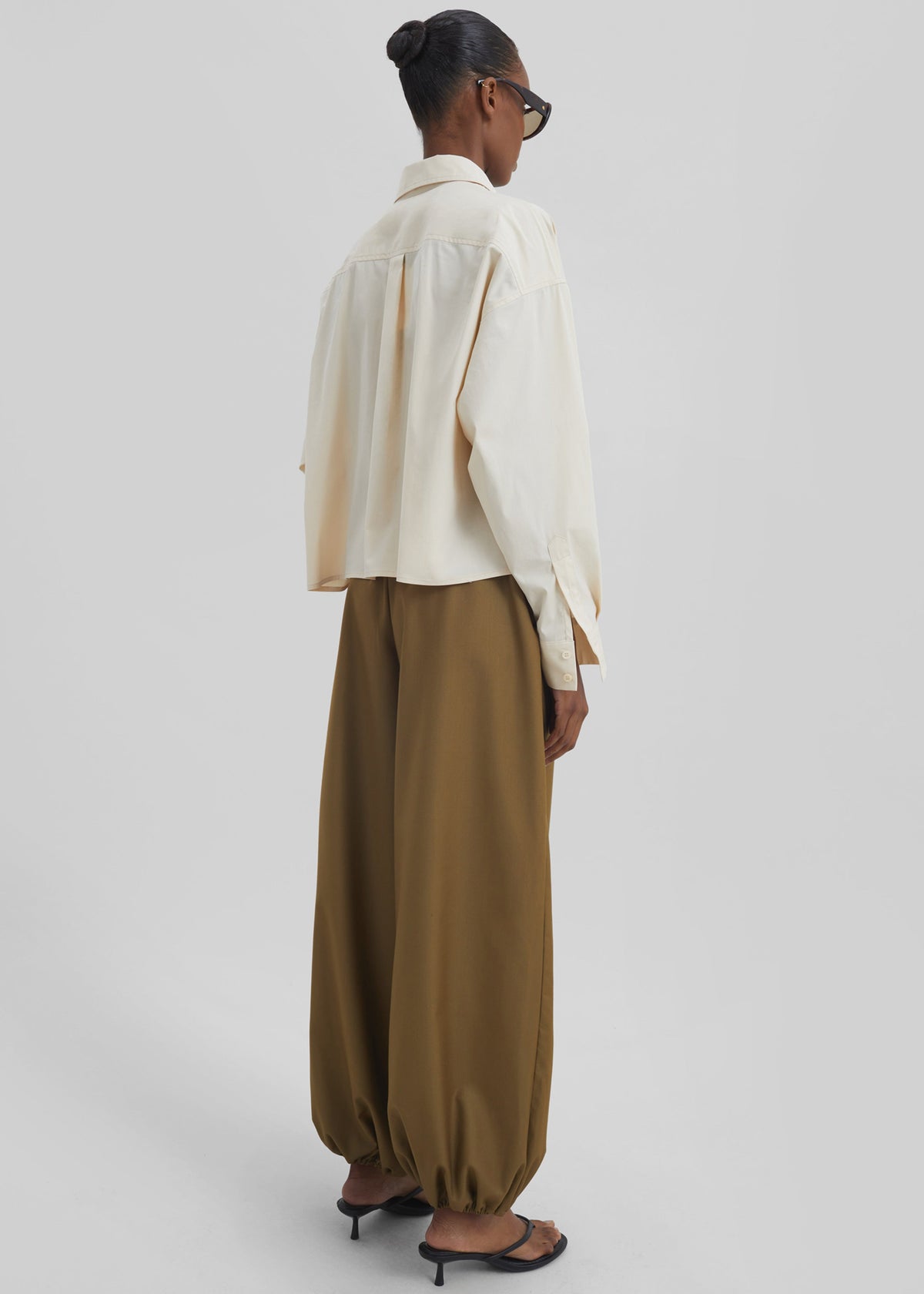 Aubray Balloon Pants - Olive Brown β view 10 of 11