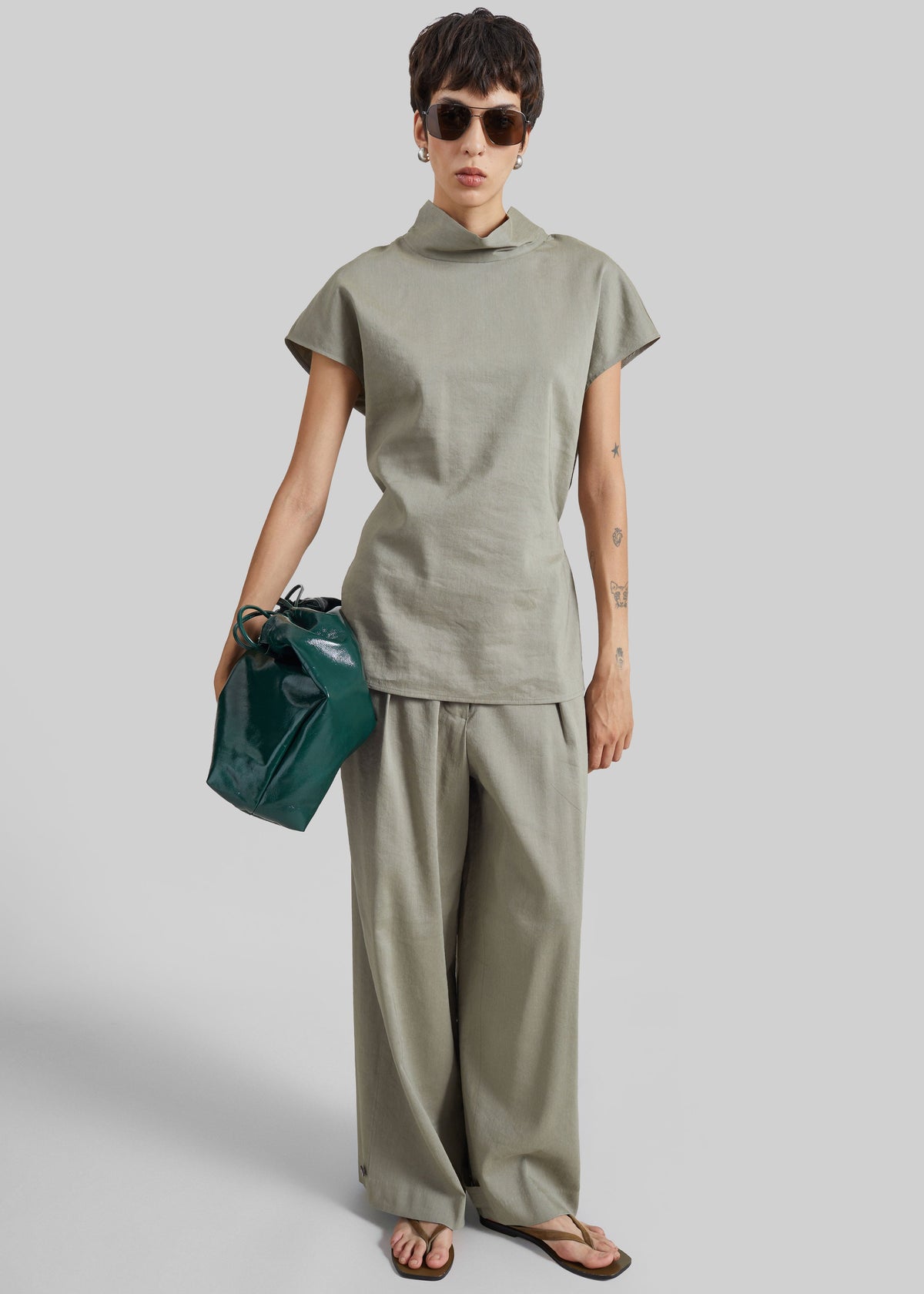 Auray Adjustable Back Top - Olive β view 4 of 6