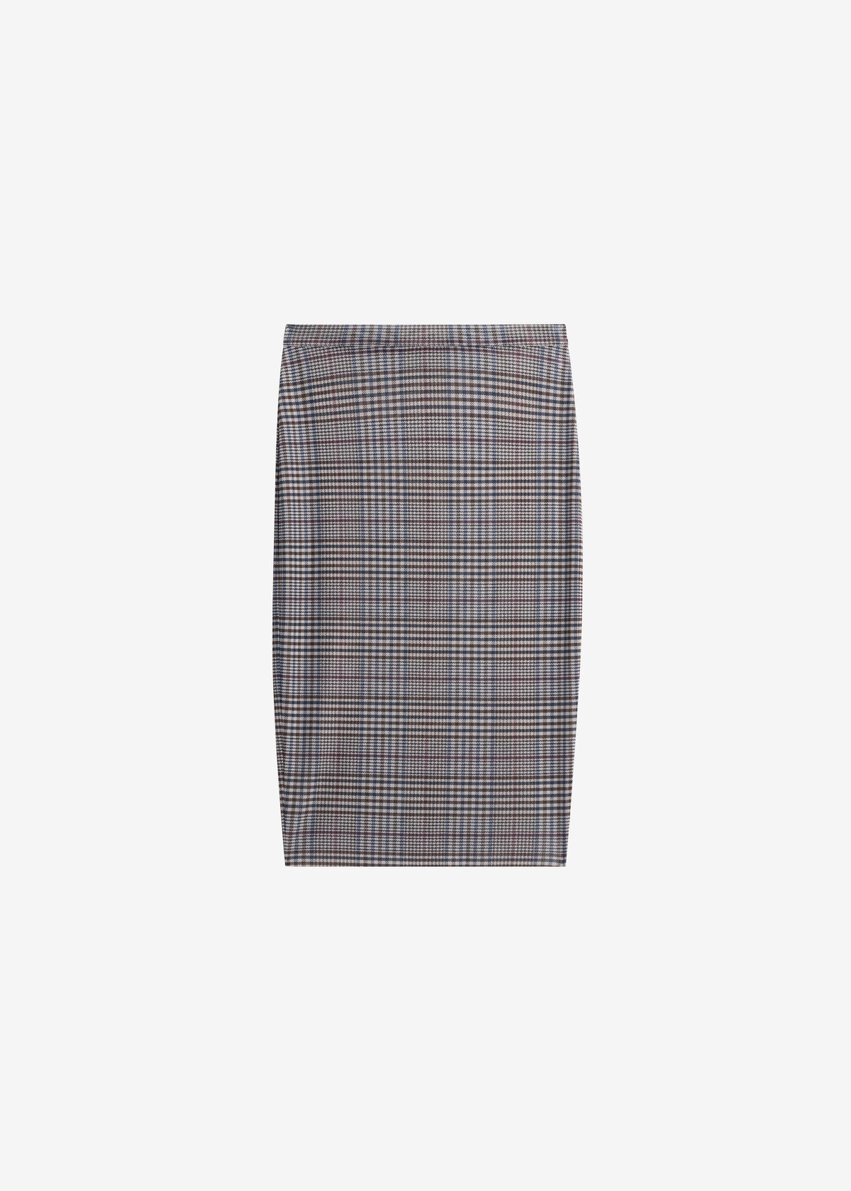 Aurora Sheer Mesh Skirt - Beige Glen Plaid – view 10 of 10