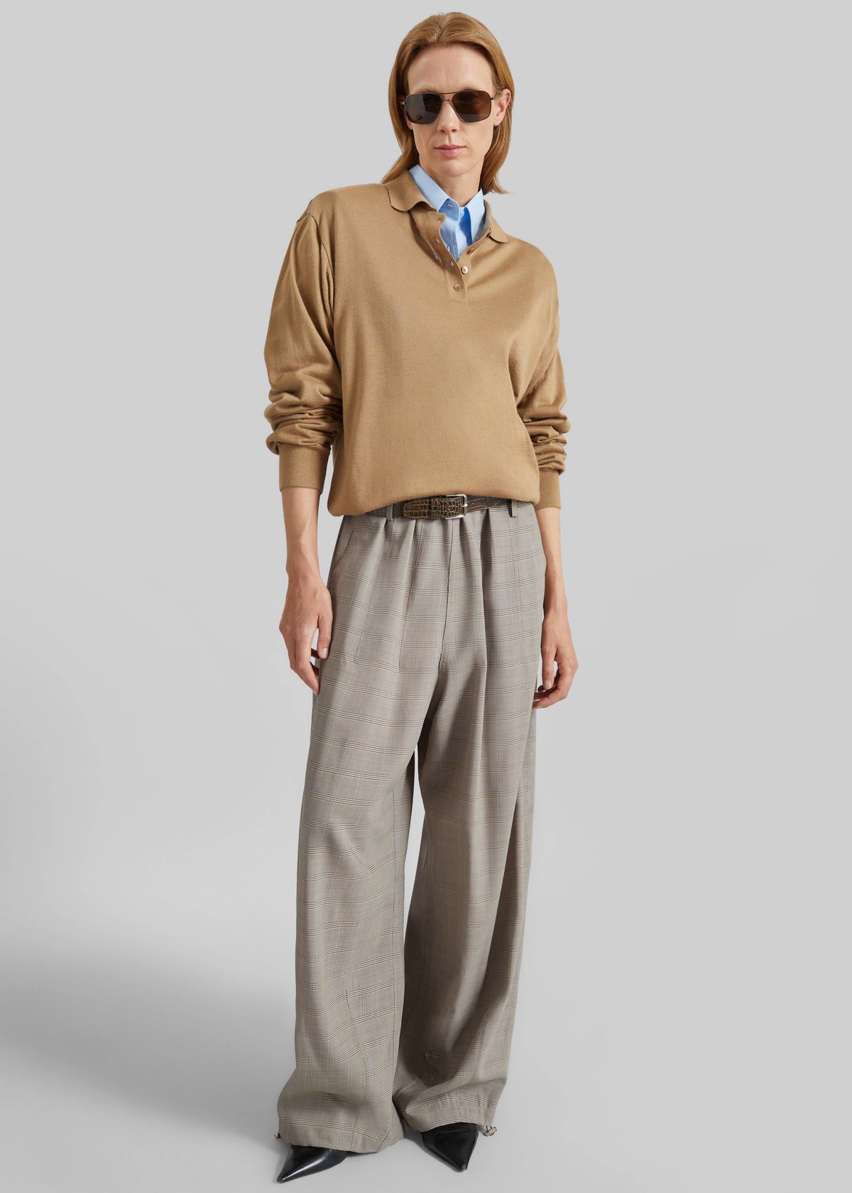 Avallon Padded Knit Polo - Camel β view 6 of 9