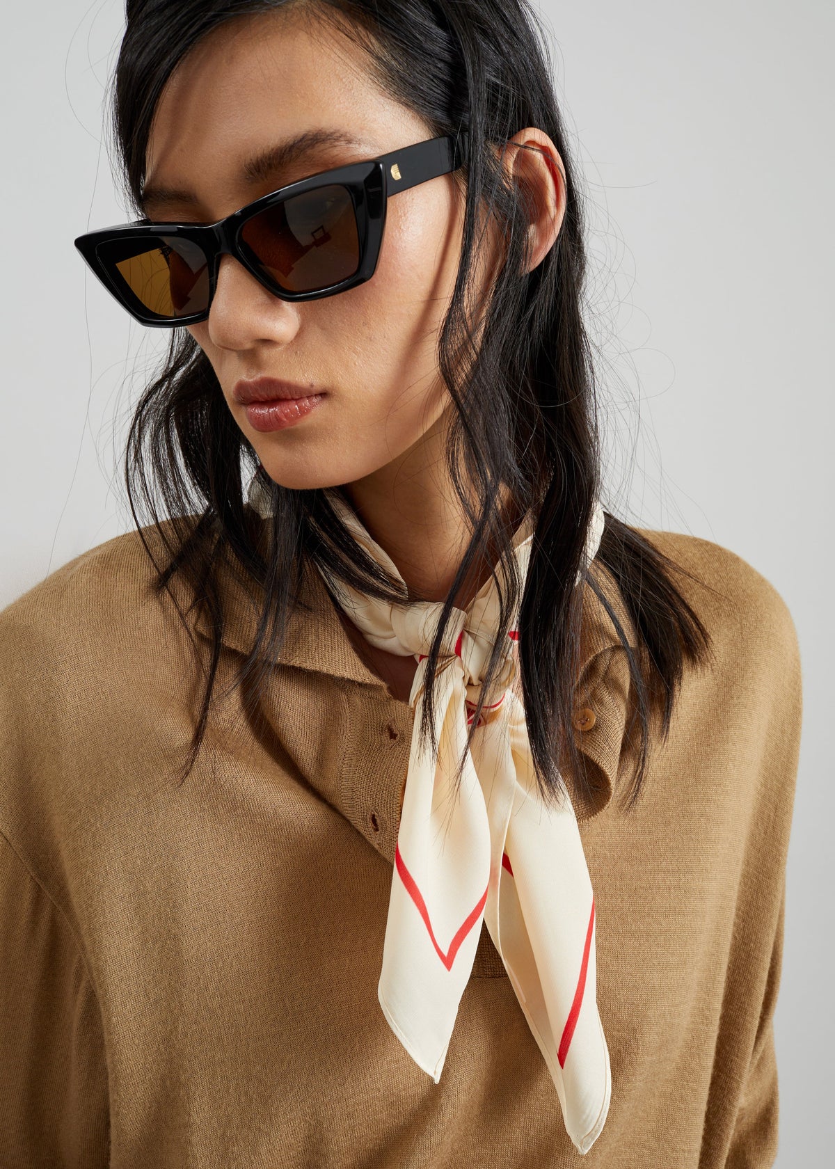 Avallon Padded Knit Polo - Camel β view 3 of 9