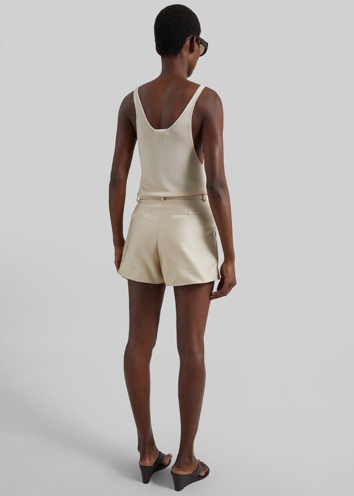 Avanca Wired Mini Shorts - Beige β view 8 of 9