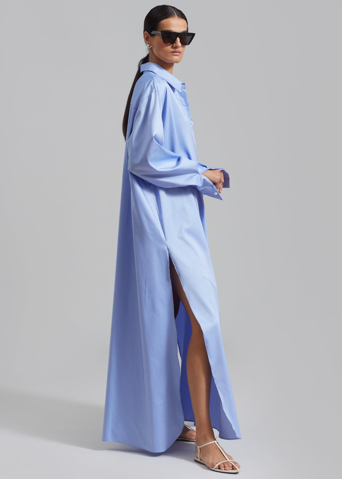 Avery Shirt Dress - Blue β view 2 of 8