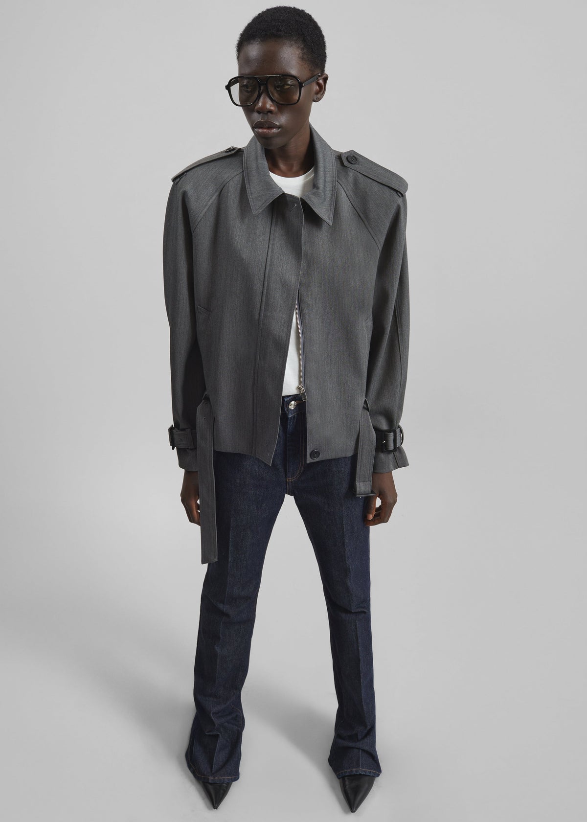 Avray Short Trench - Grey β view 6 of 10