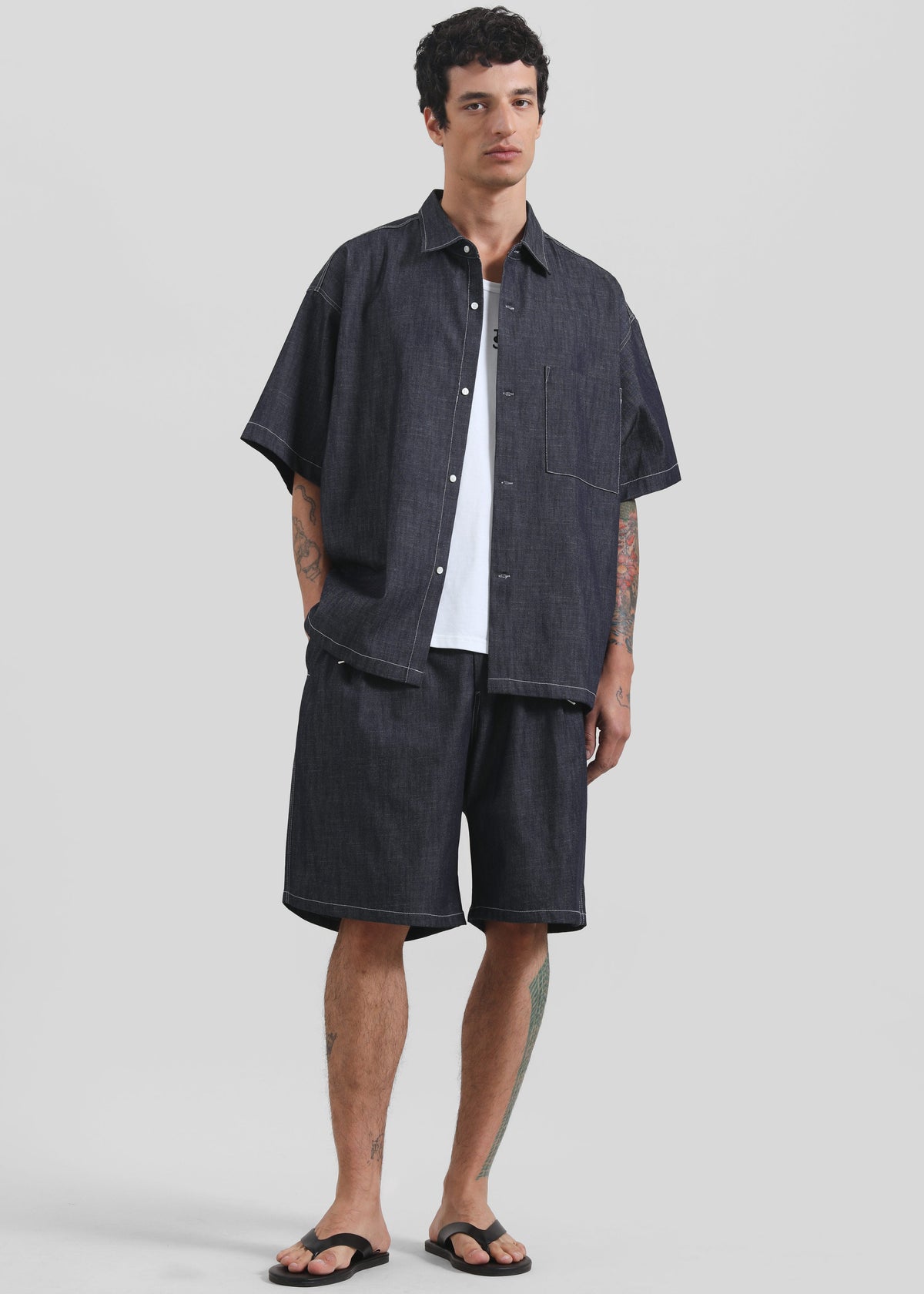 Axton Denim Shirt - Dark Wash β view 6 of 8