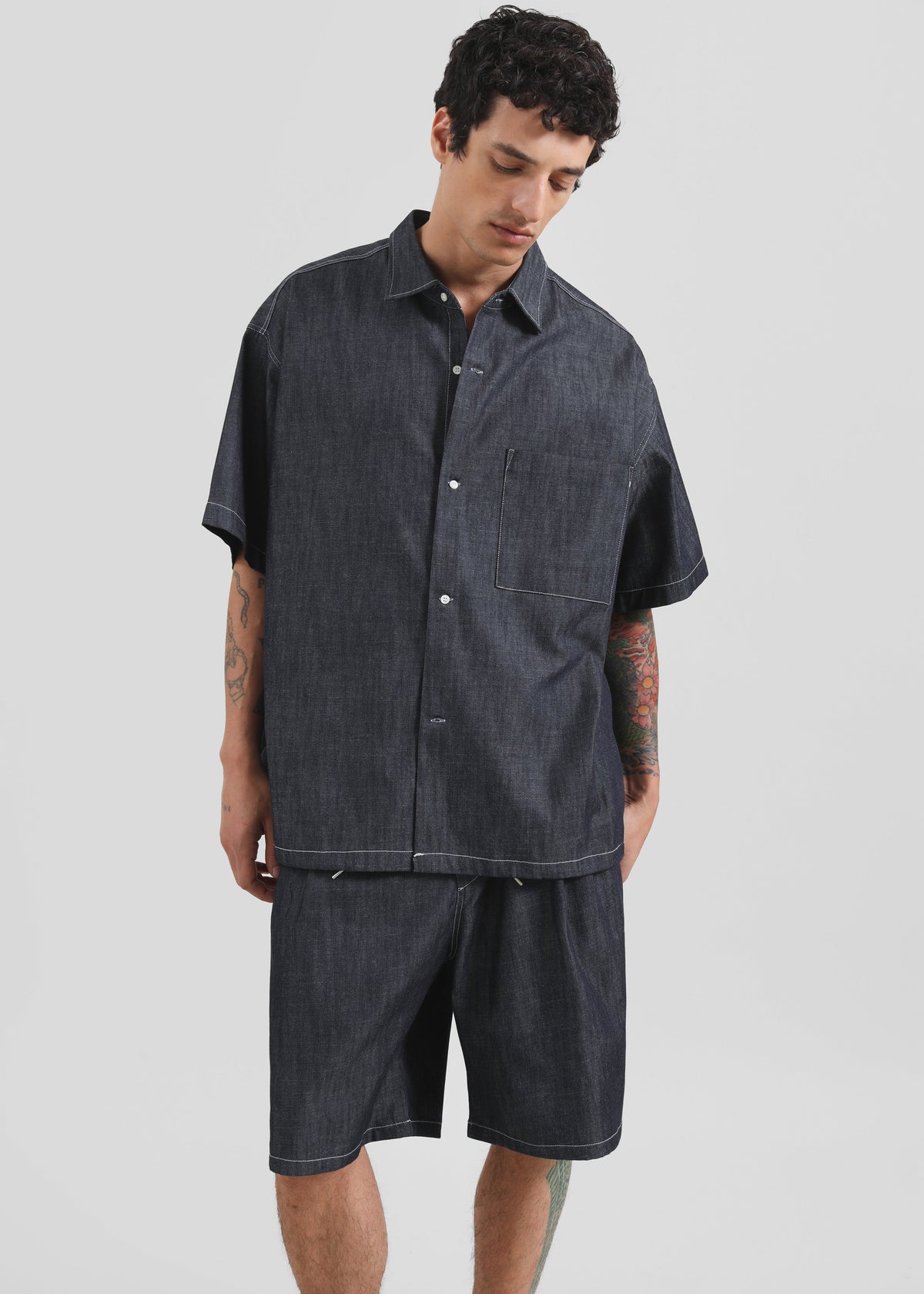 Axton Denim Shirt - Dark Wash β view 4 of 8