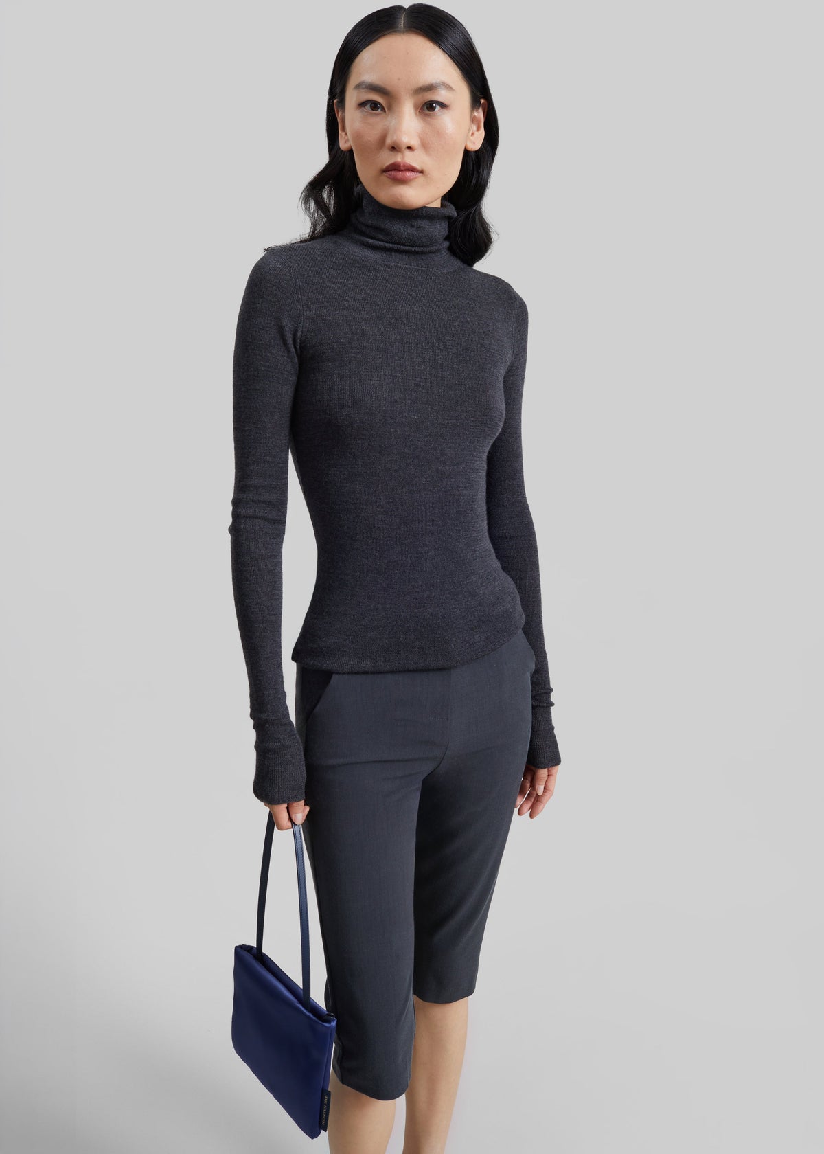 Ayron Capri Pants - Charcoal β view 1 of 8