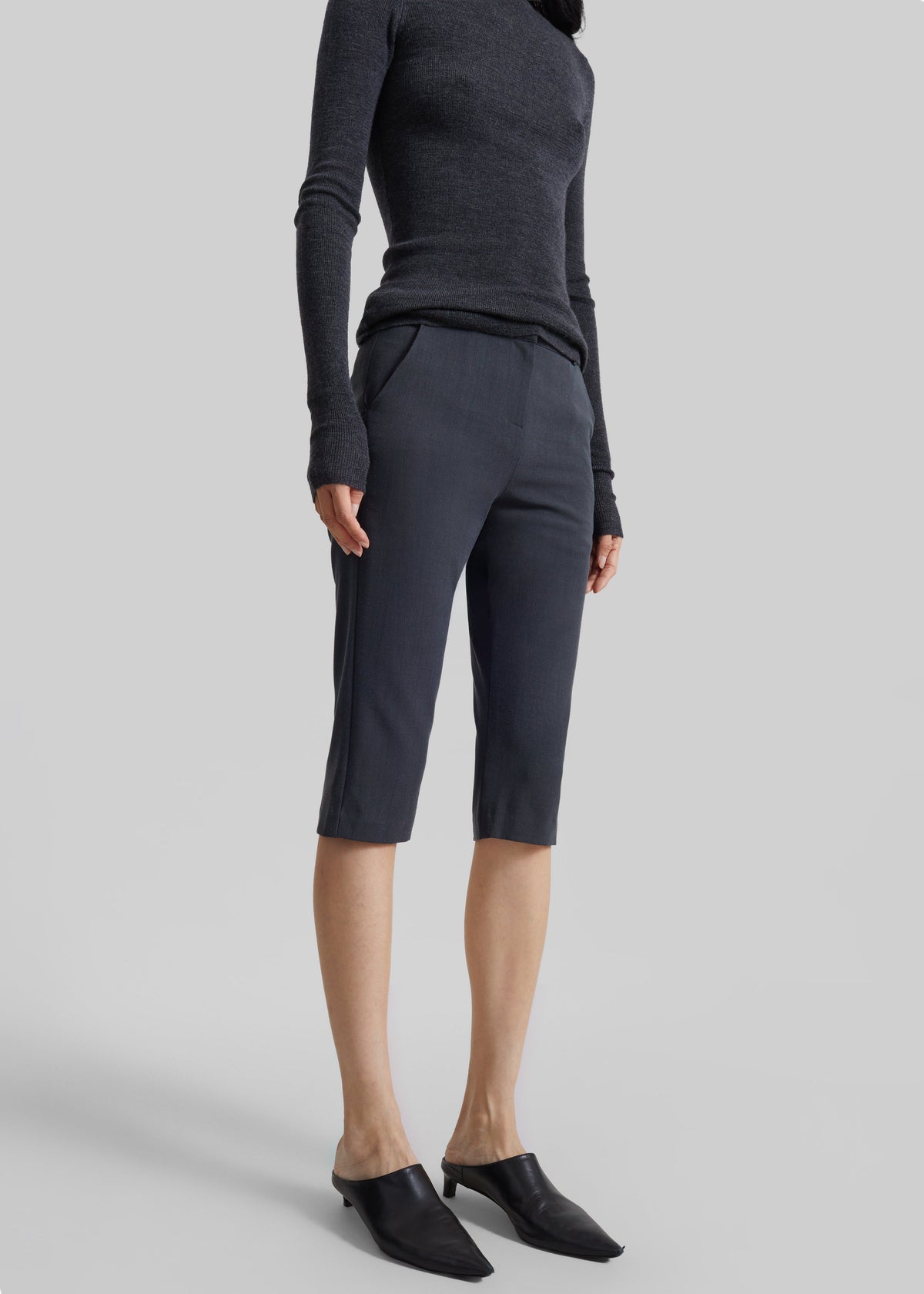 Ayron Capri Pants - Charcoal β view 3 of 8