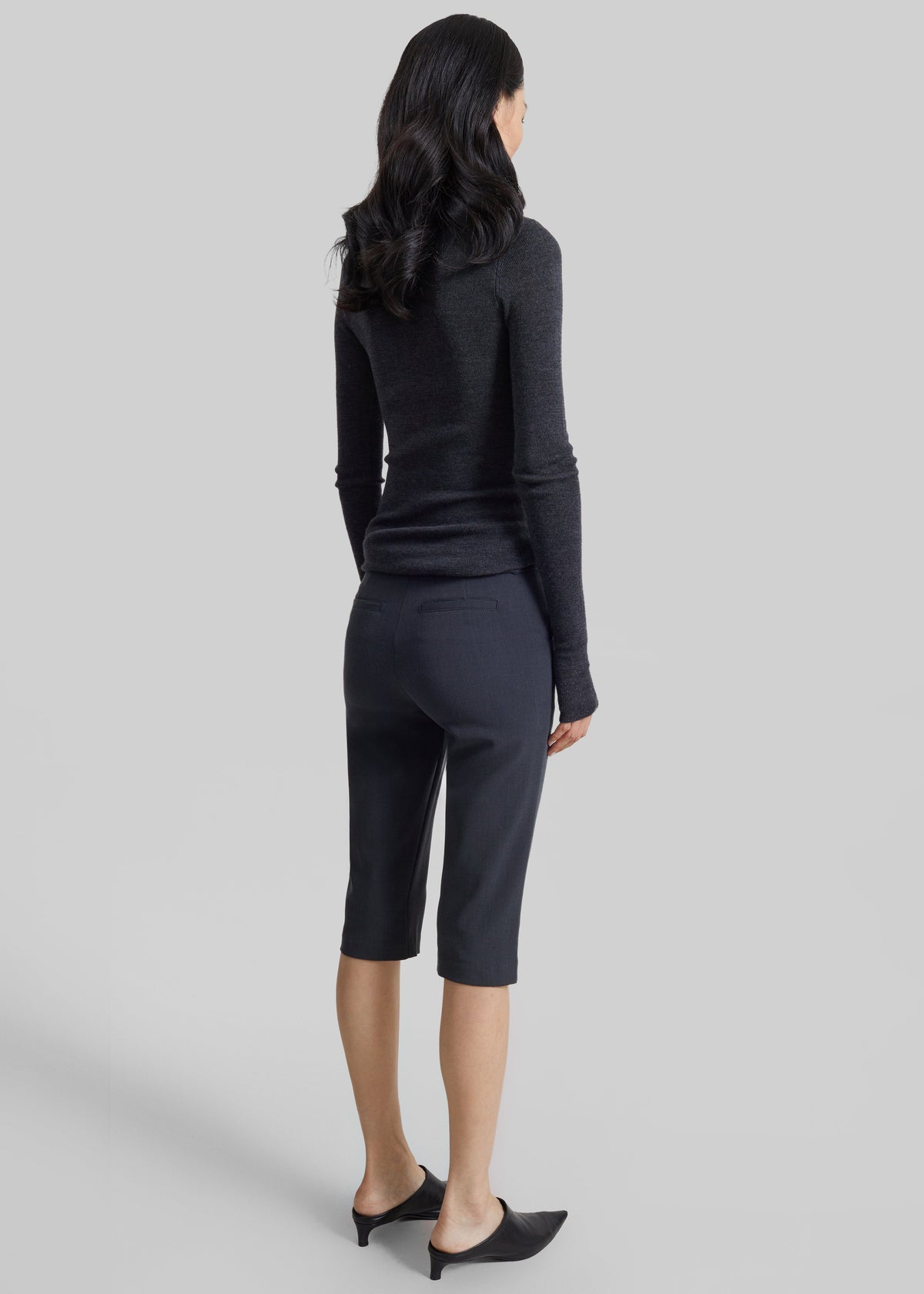 Ayron Capri Pants - Charcoal β view 7 of 8