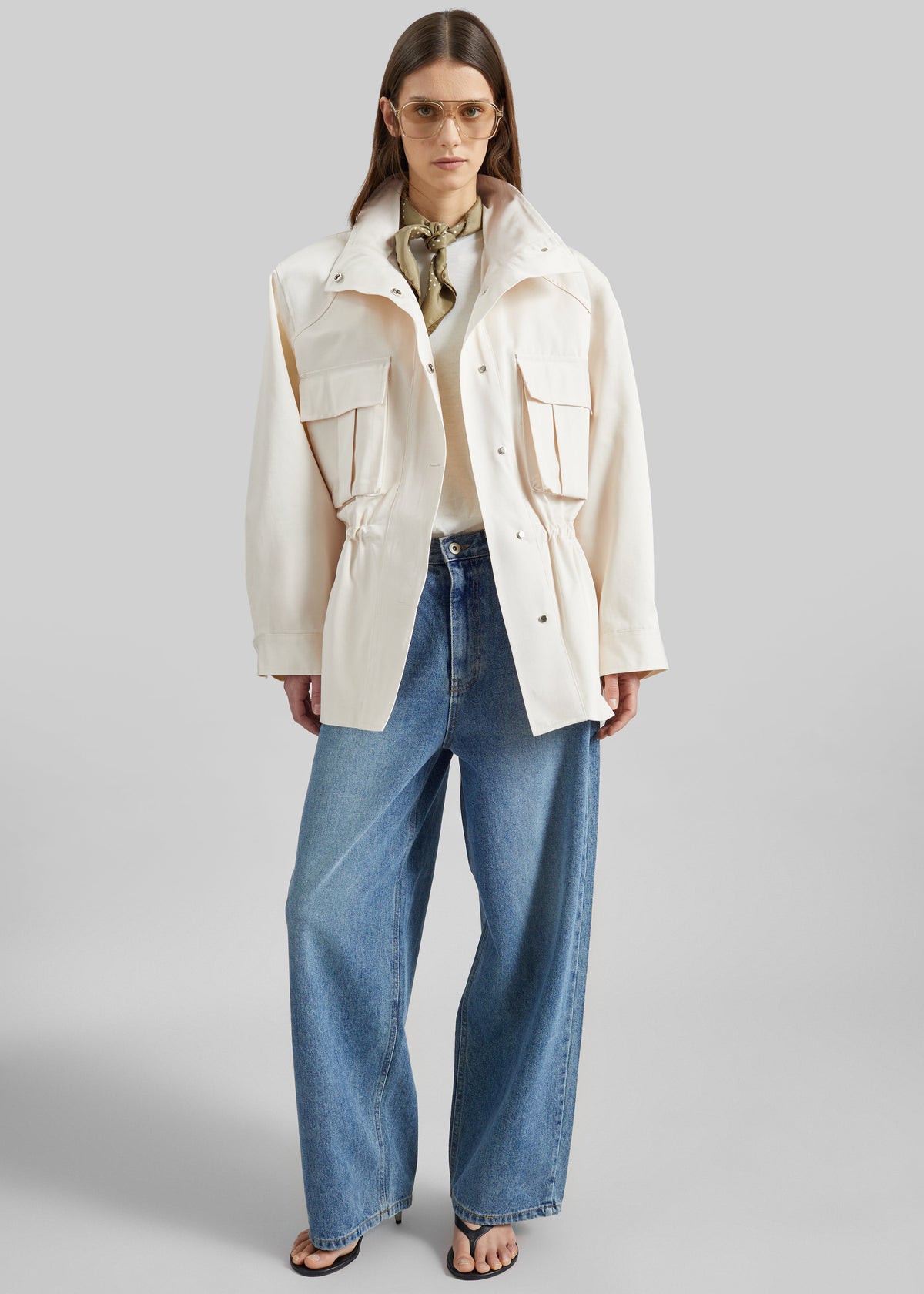 Bailly Padded Utility Jacket - Cream β view 9 of 11