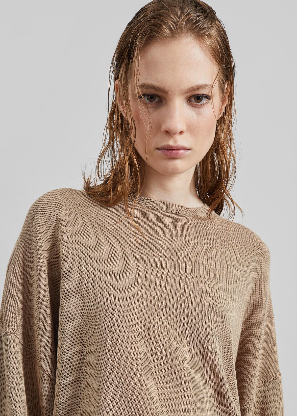Basel Crew Neck Sweater - Beige β view 5 of 7