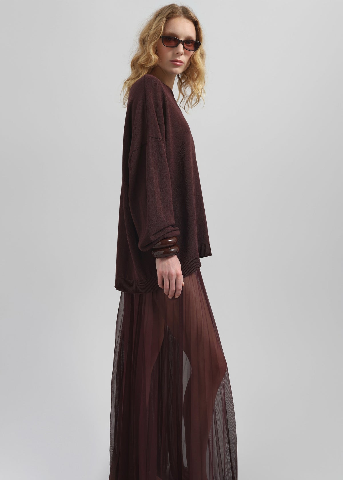 Basel Crew Neck Sweater - Burgundy β view 5 of 8