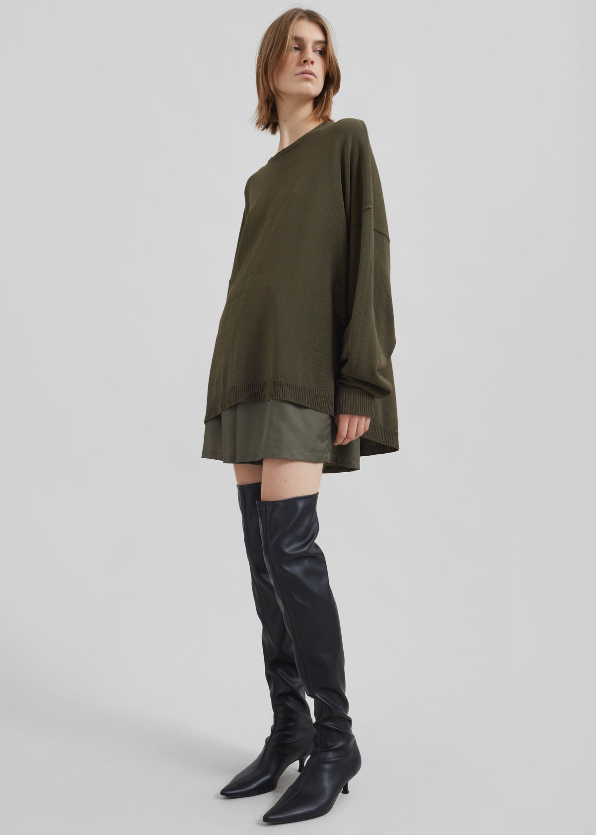 Basel Crew Neck Sweater - Khaki β view 4 of 12