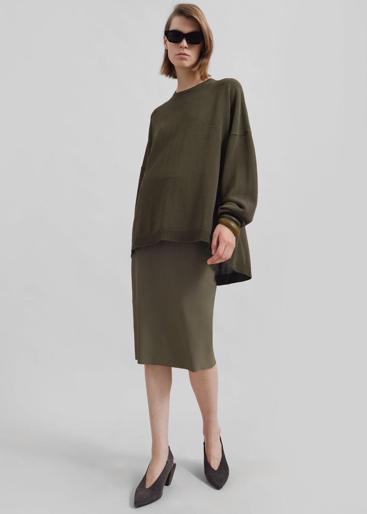 Basel Crew Neck Sweater - Khaki β view 2 of 12